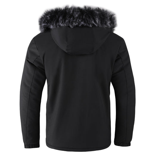 Chaqueta de Invierno para Hombre con Cuello de Pelo - Image 19
