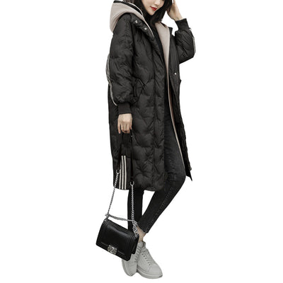 Abrigo de Plumas de Pato Blanco Estilo Occidental para Mujer Invierno - Image 9
