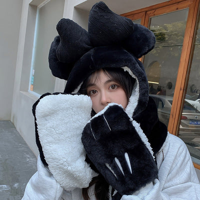 Gorro Bufanda Guantes 3 en 1 con Diseño Mariposa - Image 15