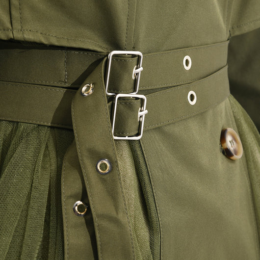 Chaqueta Cortavientos Verde con Malla Coreana para Mujer - Image 7