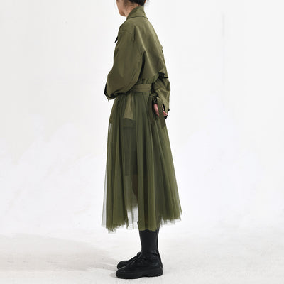 Chaqueta Cortavientos Verde con Malla Coreana para Mujer - Image 9