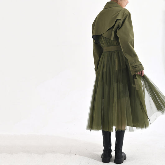 Chaqueta Cortavientos Verde con Malla Coreana para Mujer - Image 12