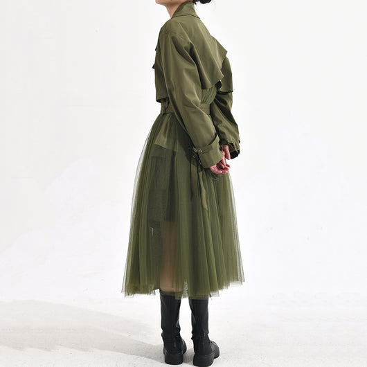 Chaqueta Cortavientos Verde con Malla Coreana para Mujer - Image 13