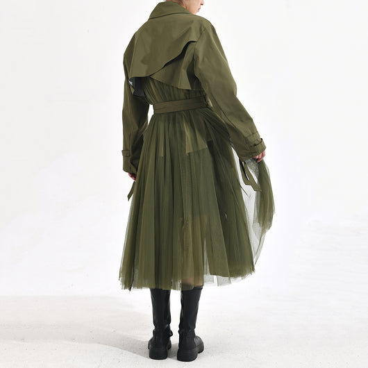Chaqueta Cortavientos Verde con Malla Coreana para Mujer - Image 17