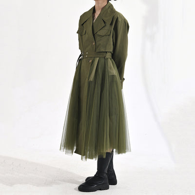 Chaqueta Cortavientos Verde con Malla Coreana para Mujer - Image 18