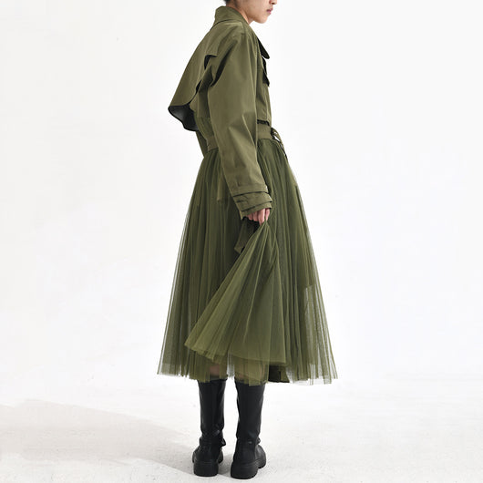 Chaqueta Cortavientos Verde con Malla Coreana para Mujer - Image 23