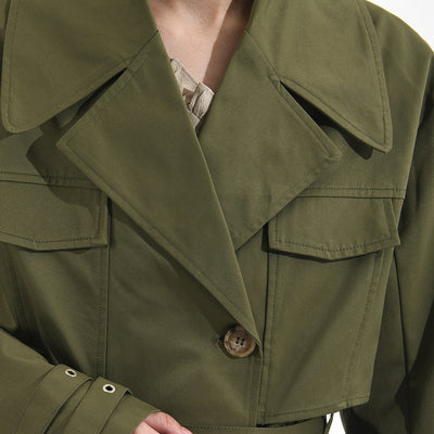 Chaqueta Cortavientos Verde con Malla Coreana para Mujer - Image 26