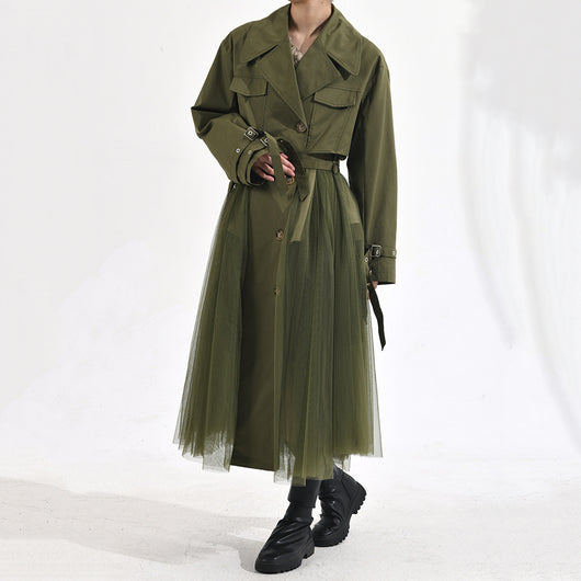 Chaqueta Cortavientos Verde con Malla Coreana para Mujer - Image 29