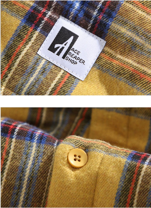 Chaqueta de Algodón Grueso a Cuadros para Hombre - Corte Relajado y Cálido - Image 16