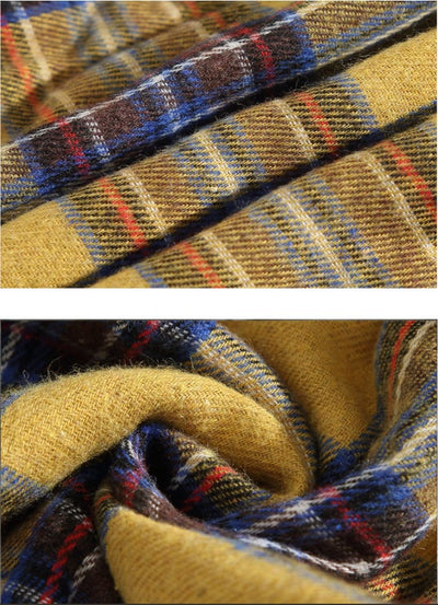 Chaqueta de Algodón Grueso a Cuadros para Hombre - Corte Relajado y Cálido - Image 17