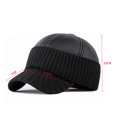 Gorra de Béisbol Inviernal con Orejeras en Cuero PU Acolchado - Image 6