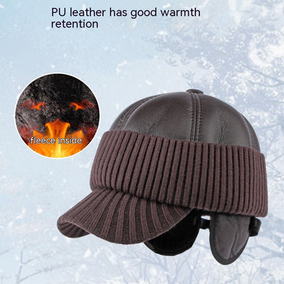 Gorra de Béisbol Inviernal con Orejeras en Cuero PU Acolchado - Image 7