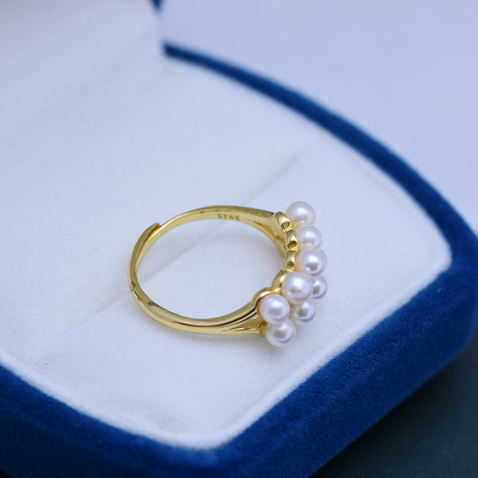 Anillo de Plata S925 Doble Fila con Textura Círculo Perfecto - Image 13