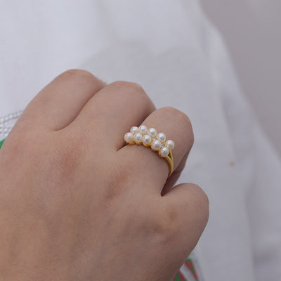 Anillo de Plata S925 Doble Fila con Textura Círculo Perfecto - Image 19