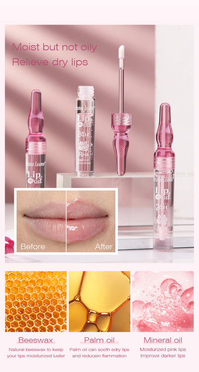 Brillo Labial Hidratante de Larga Duración con Pétalos de Rosa - Image 21