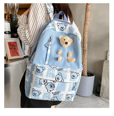 Set de 3 Piezas: Mochila Escolar con Diseño Osito y Lonchera para Niñas - Image 20