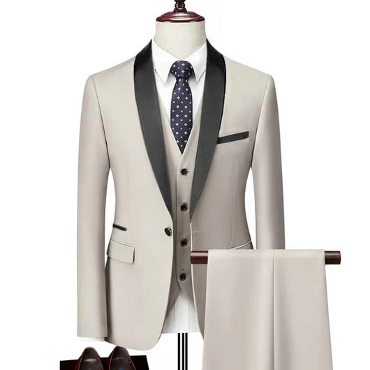 Traje de Tres Piezas para Hombre - Conjunto Elegante para Novio y Eventos Formales - Image 11