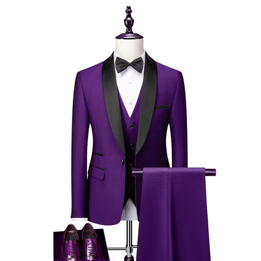 Traje de Tres Piezas para Hombre - Conjunto Elegante para Novio y Eventos Formales - Image 12