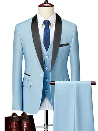 Traje de Tres Piezas para Hombre - Conjunto Elegante para Novio y Eventos Formales - Image 17