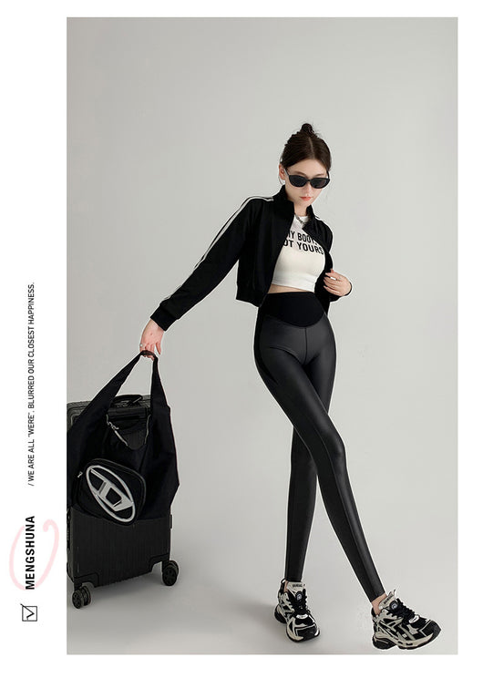 Leggins de Cuero Sintético Mate Ajustados para Otoño Invierno - Image 14