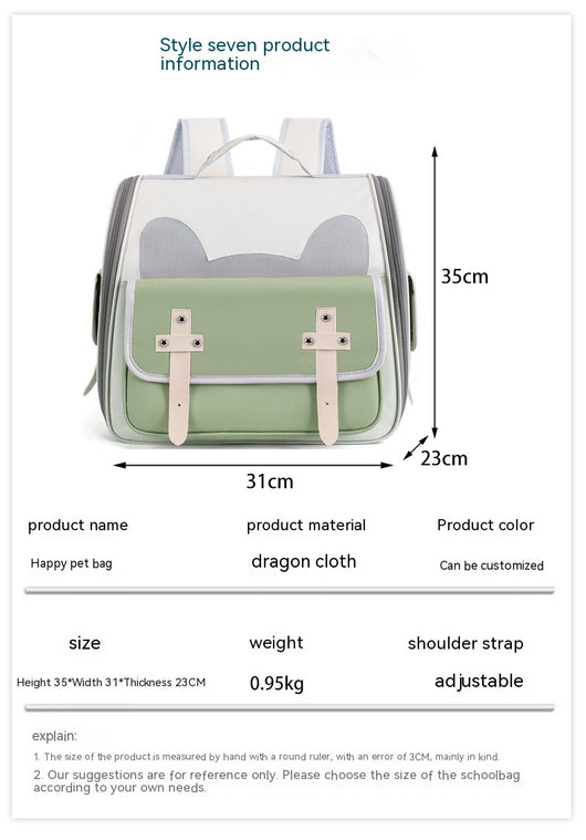 Mochila Transportadora Plegable para Mascotas - Respirable y Cómoda - Image 35