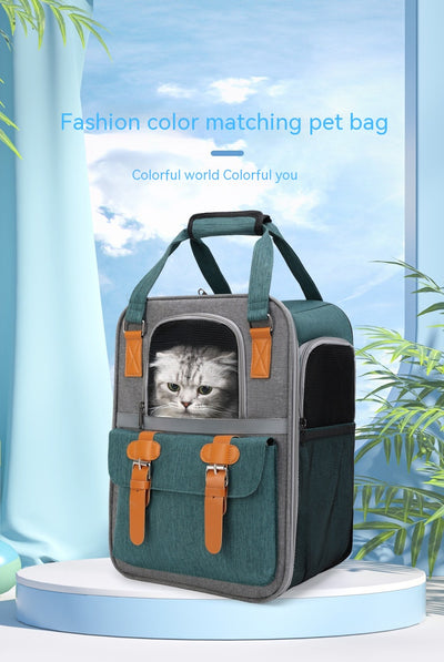 Mochila Transportadora Plegable para Mascotas - Respirable y Cómoda - Image 38