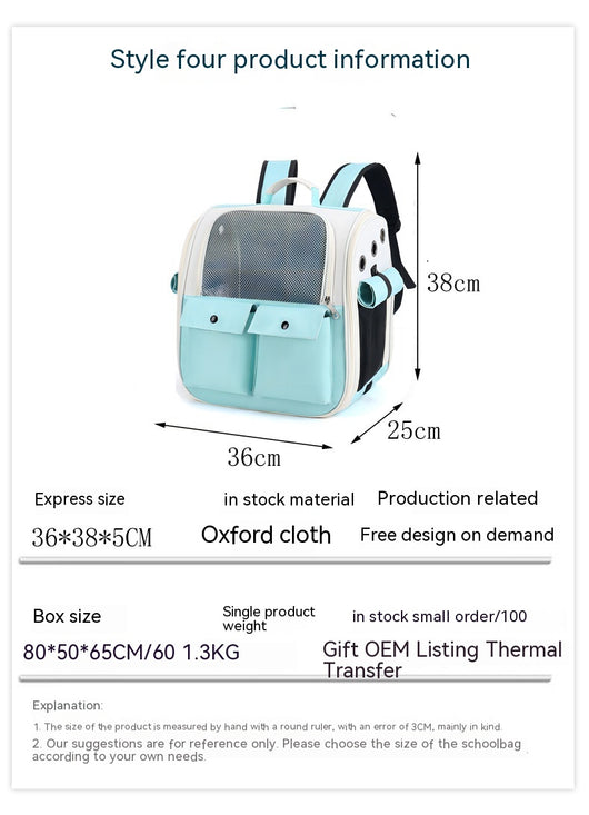 Mochila Transportadora Plegable para Mascotas - Respirable y Cómoda - Image 40