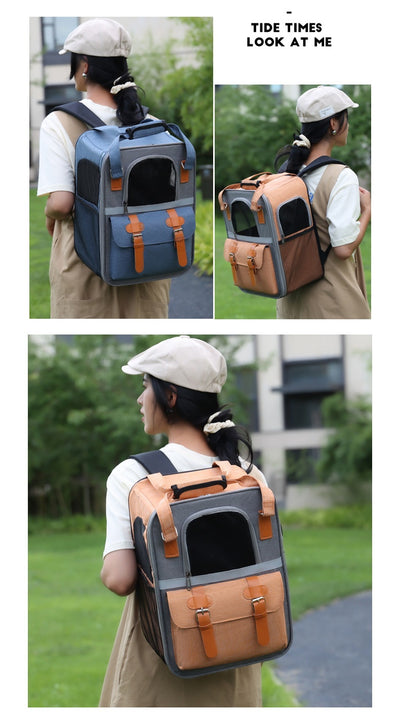 Mochila Transportadora Plegable para Mascotas - Respirable y Cómoda - Image 50