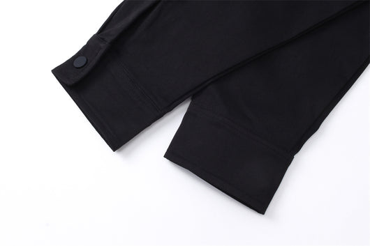 Camisa Manga Larga Personalizada Bolsillo Color Sólido Hombre Corte Holgado - Image 21
