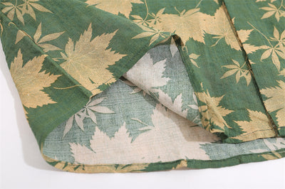 Camisa Manga Larga Estampado Hoja de Arce Hombre Estilo Japonés Primavera Otoño - Image 23