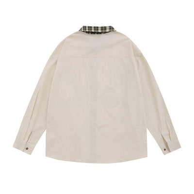 Blusa Navideña Bordada Manga Larga con Solapas Contrastantes - Image 34