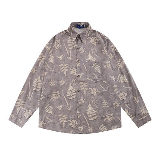 Camisa Estampada Hojas Digital para Hombre - Image 18