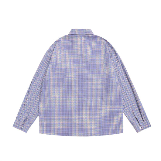 Camisa Cuadriculada Suelta con Diseño Personalizado y Bolsillos - Image 23