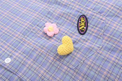 Camisa Cuadriculada Suelta con Diseño Personalizado y Bolsillos - Image 27