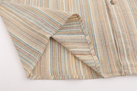 Cardigan Holgado a Rayas Verticales - Camisa Casual Trendy de Manga Larga - Image 33