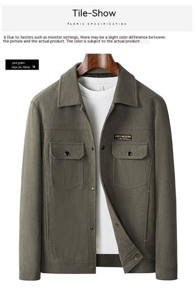 Chaqueta de Piqué para Hombre - Casual Profesional con Cuello Polo - Image 12