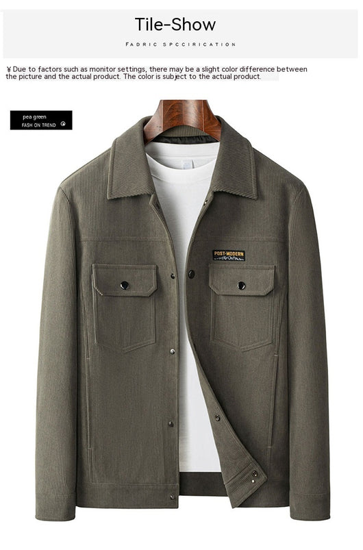 Chaqueta de Piqué para Hombre - Casual Profesional con Cuello Polo - Image 12