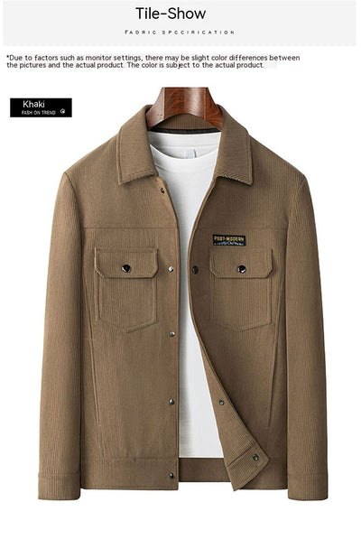 Chaqueta de Piqué para Hombre - Casual Profesional con Cuello Polo - Image 17