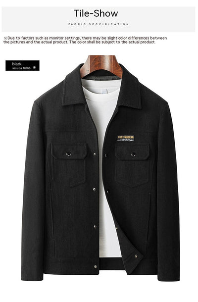 Chaqueta de Piqué para Hombre - Casual Profesional con Cuello Polo - Image 23