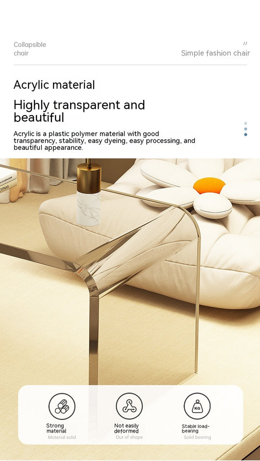 Mesa de Centro Acrílico Minimalista | Diseño Moderno para Apartamentos Pequeños - Image 13