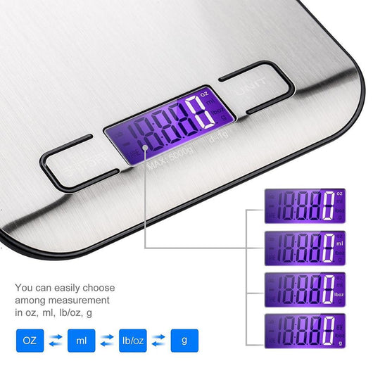 Balanza Digital de Acero Inoxidable para Cocina y Repostería - Image 17