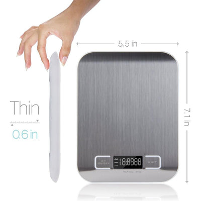 Balanza Digital de Acero Inoxidable para Cocina y Repostería - Image 19