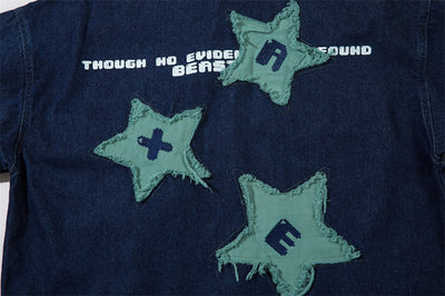 Camisa Denim con Bordado de Estrella de Cinco Puntas - Diseño Personalizado - Image 29