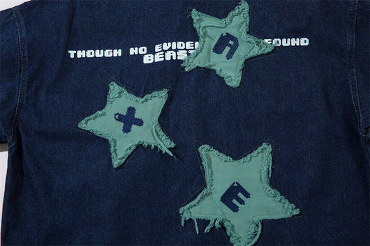 Camisa Denim con Bordado de Estrella de Cinco Puntas - Diseño Personalizado - Image 29