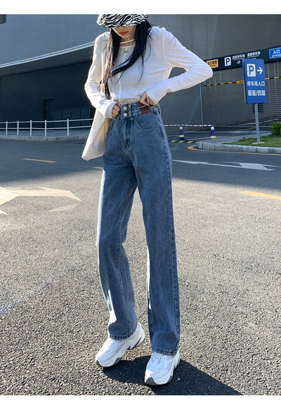 Pantalones Vaqueros de Cintura Alta y Pierna Ancha para Mujer - Image 27