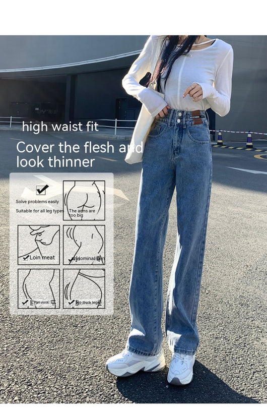 Pantalones Vaqueros de Cintura Alta y Pierna Ancha para Mujer - Image 37