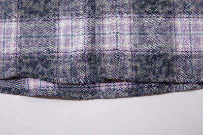 Camisa de Cuadros Manga Larga con Efecto Desgastado para Hombre - Image 26