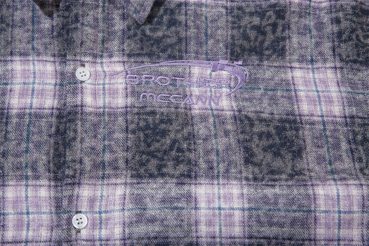 Camisa de Cuadros Manga Larga con Efecto Desgastado para Hombre - Image 27