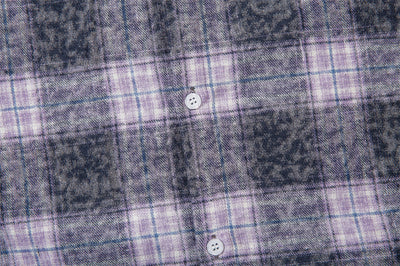 Camisa de Cuadros Manga Larga con Efecto Desgastado para Hombre - Image 28