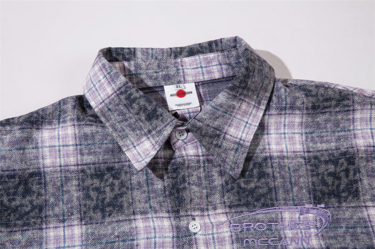 Camisa de Cuadros Manga Larga con Efecto Desgastado para Hombre - Image 32